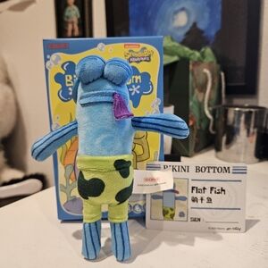 Bikini Bottom Buddies SpongeBob SquarePants Keychqin - Flat Fish